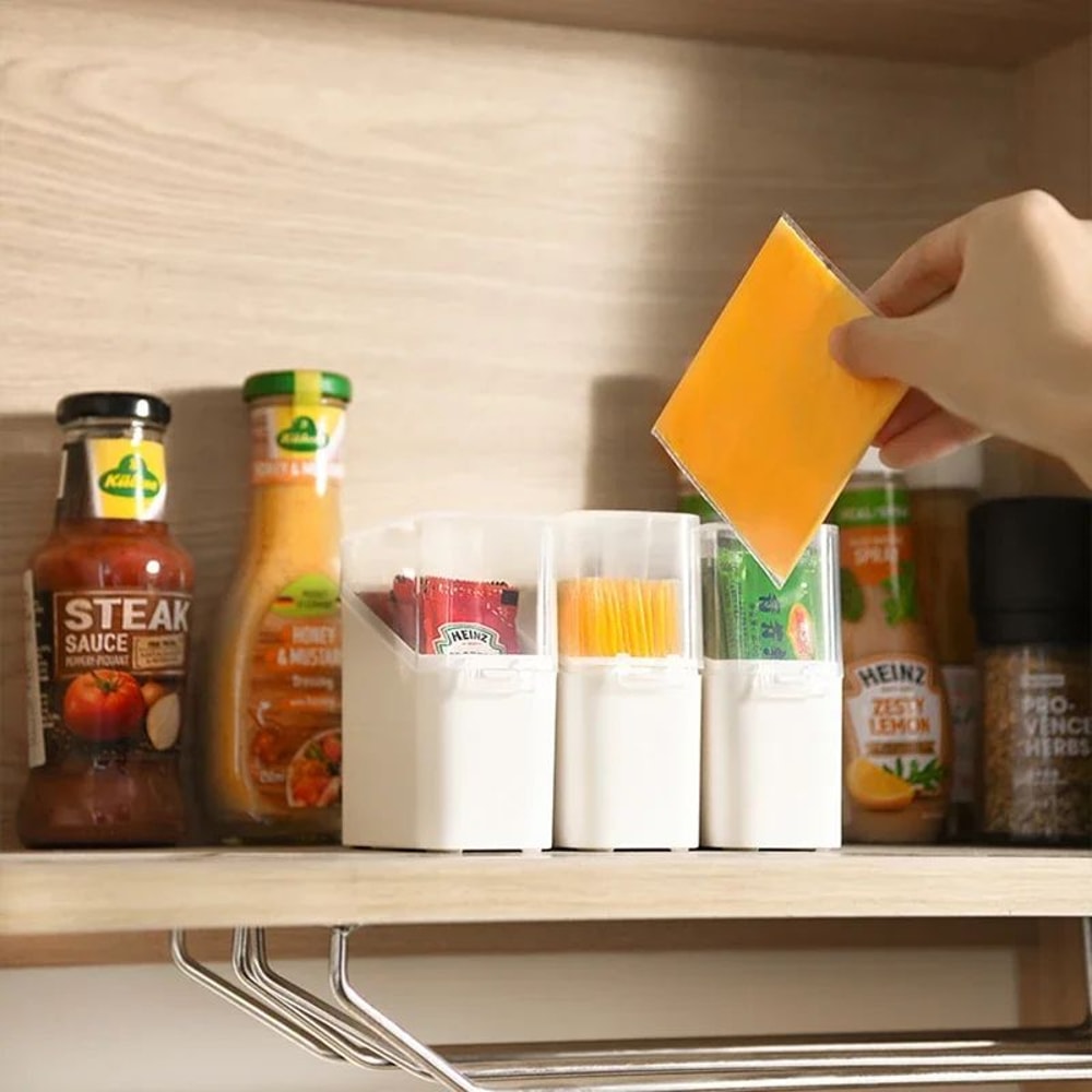 3 Piece Cheese Storage Box Set Refrigerator Food Organizer 2