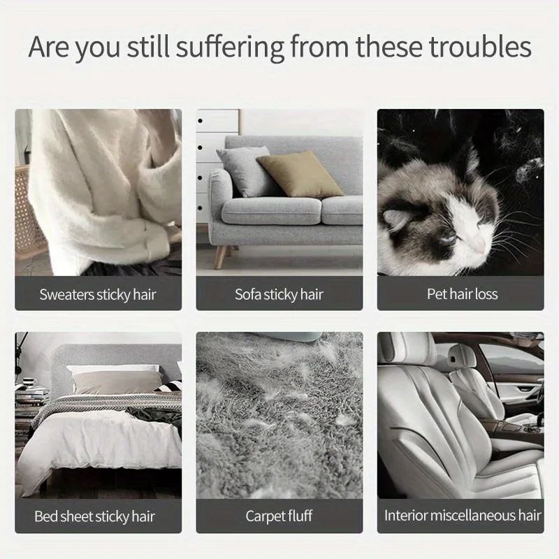 Double Sided Pet Hair Remover Reusable Lint Brush 6