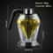 Diamond Glass Honey Dispenser With Stand 200ml Sauce Bottle 5