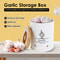 Garlic Storage Jar With Wooden Lid Ventilated Food Container 3