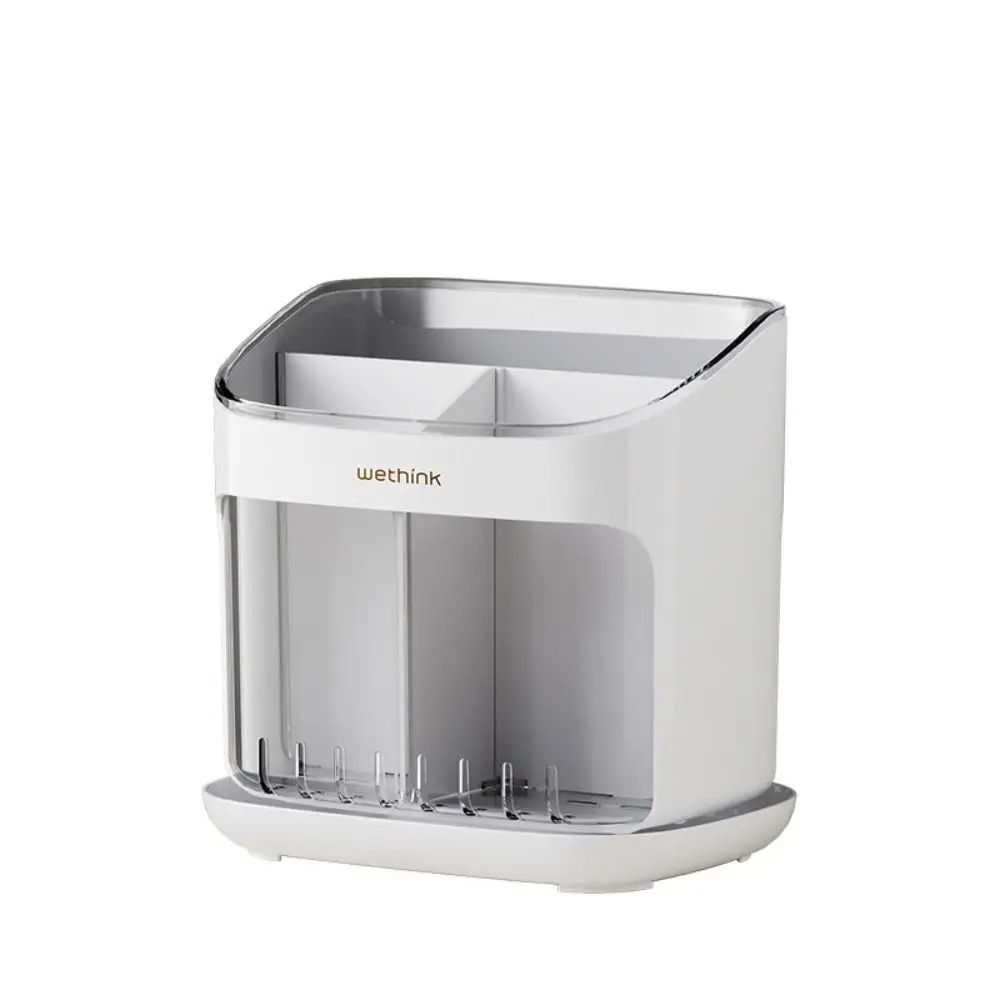 Chopstick Holder With Drain Tray Detachable Kitchen Organizer 9