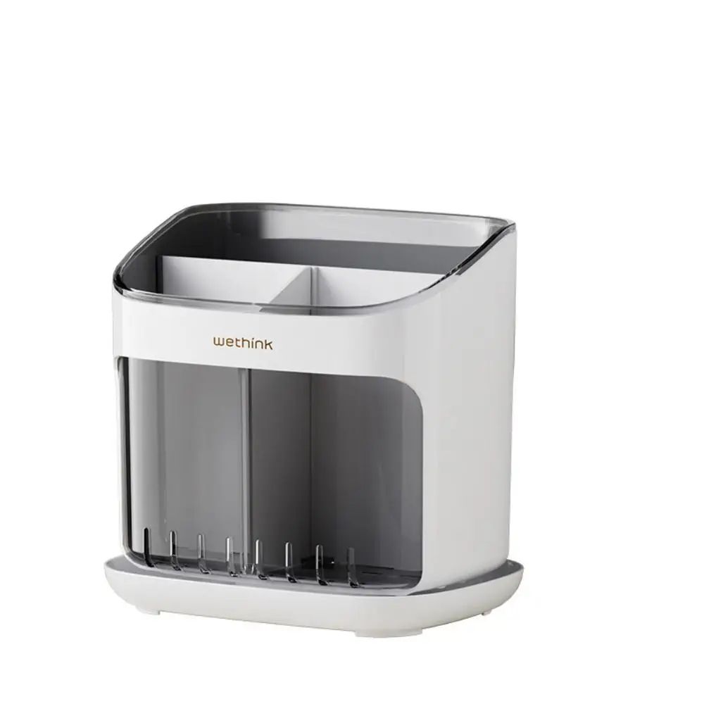 Chopstick Holder With Drain Tray Detachable Kitchen Organizer 10