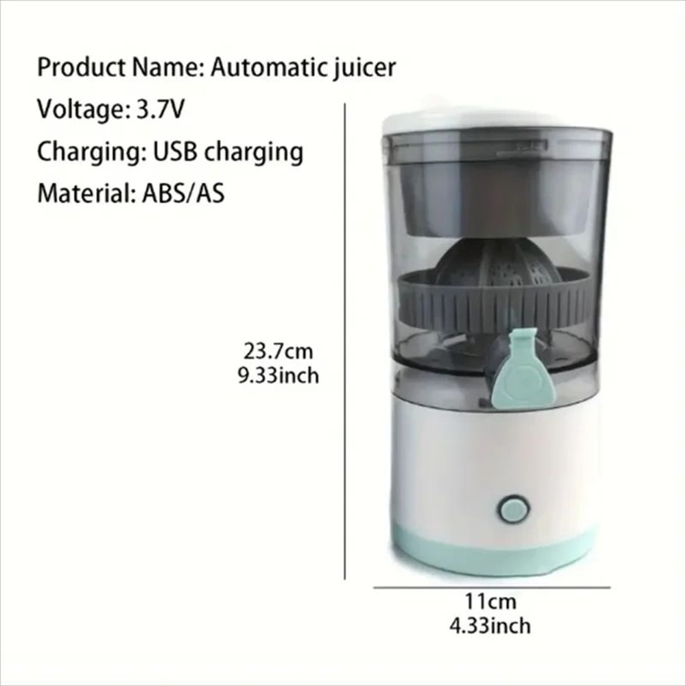 Portable Electric Citrus Juicer USB Rechargeable Orange Squeezer 6