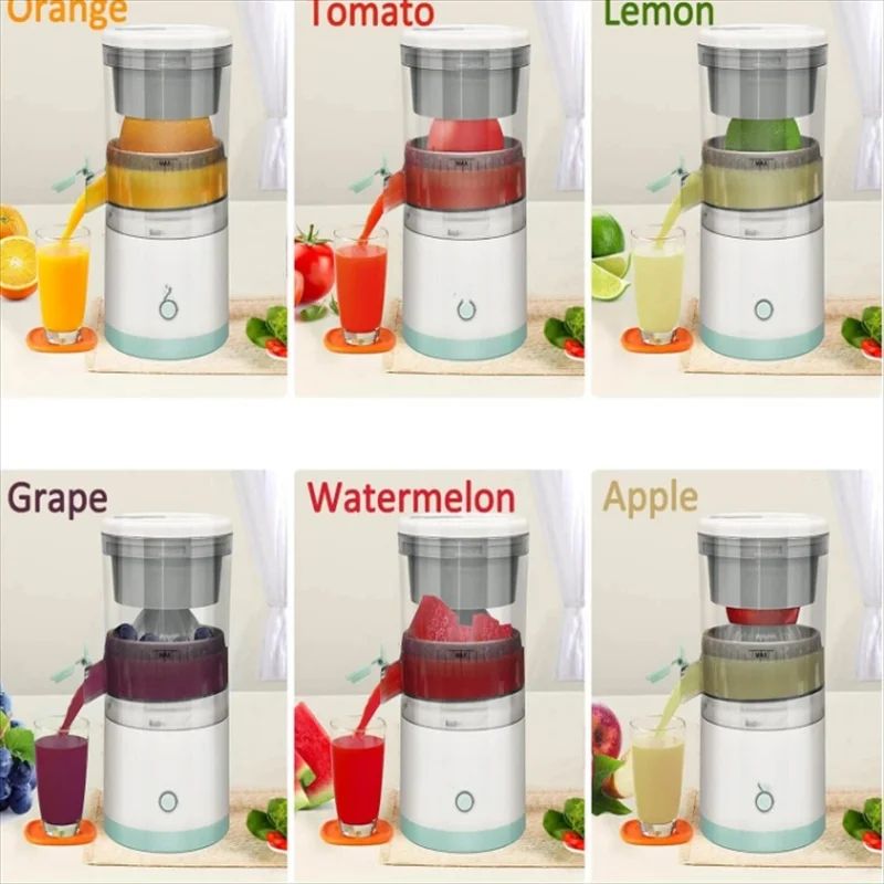 Portable Electric Citrus Juicer USB Rechargeable Orange Squeezer 13