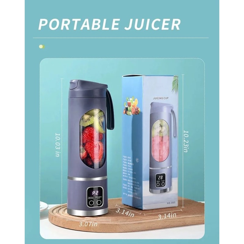Mini Portable Blender Electric Juice Maker Smoothie Mixer 7