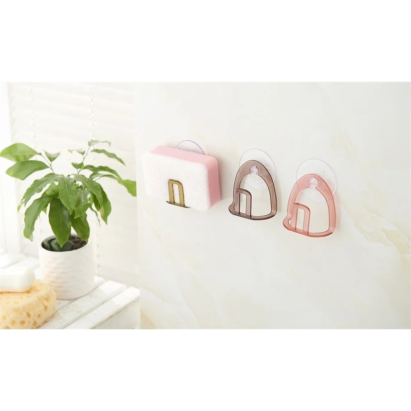 Kitchen Sink Sponge Holder Suction Cup Drain Rack Organizer 5