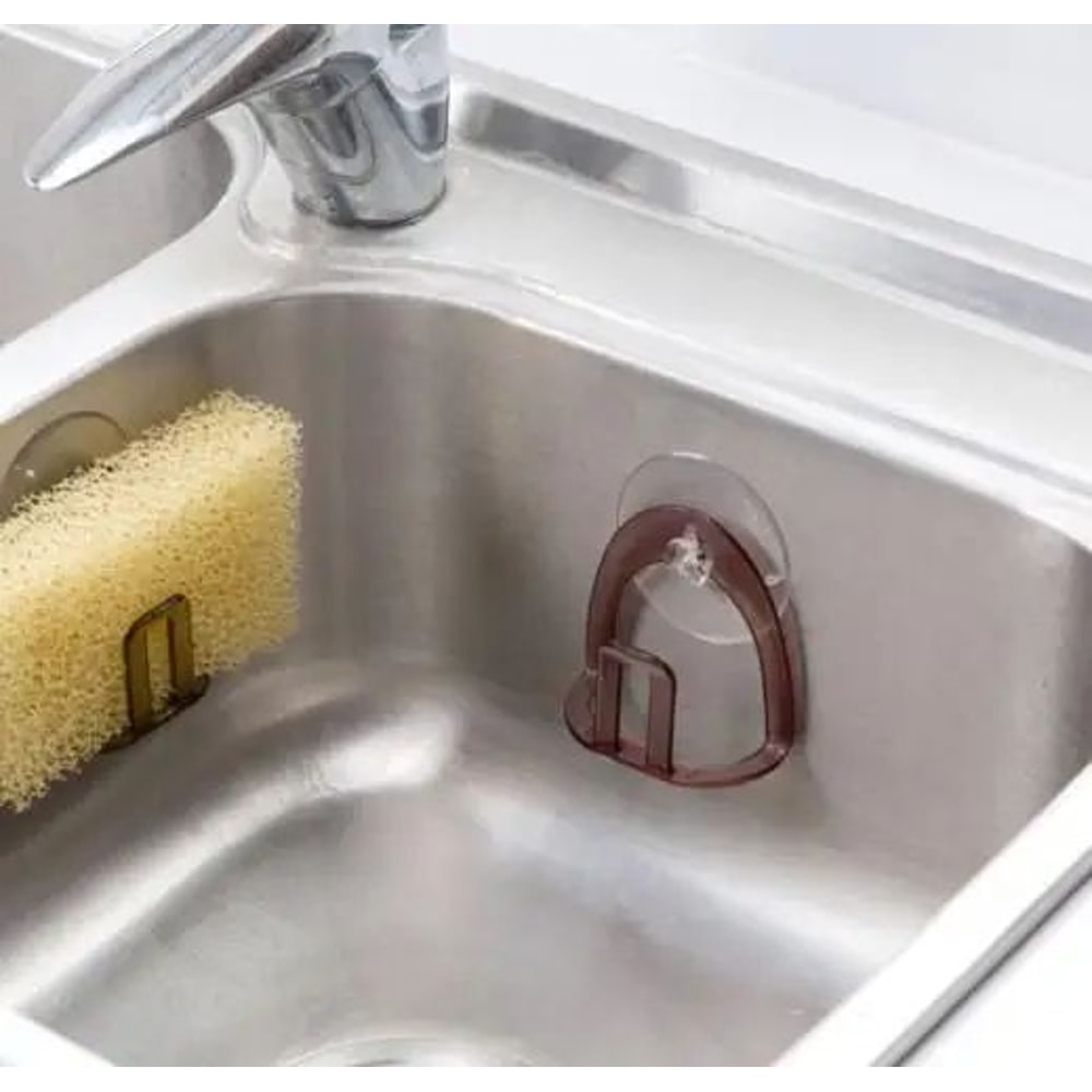 Kitchen Sink Sponge Holder Suction Cup Drain Rack Organizer 9