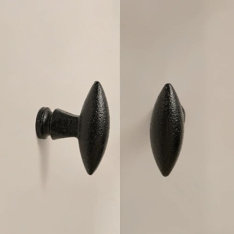 Solid Brass Cabinet Handles Retro Black Drawer Knobs 3