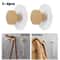 Wooden Wall Hooks Geometric Coat Hanger Punch Free 0
