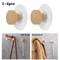 Wooden Wall Hooks Geometric Coat Hanger Punch Free 0