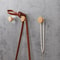 Wooden Wall Hooks Geometric Coat Hanger Punch Free 2