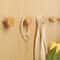 Wooden Wall Hooks Geometric Coat Hanger Punch Free 7