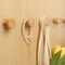 Wooden Wall Hooks Geometric Coat Hanger Punch Free 7