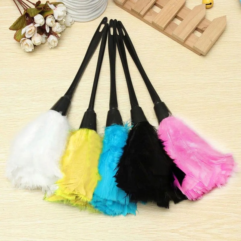 Turkey Feather Duster Anti Static Cleaning Brush 3