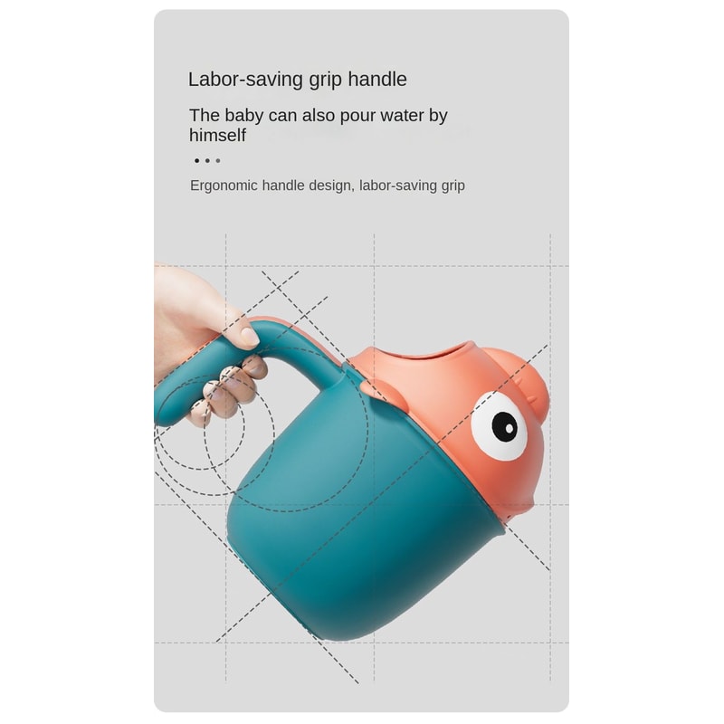 Baby Bath Rinse Cup Cute Shark Shower Water Scoop 10