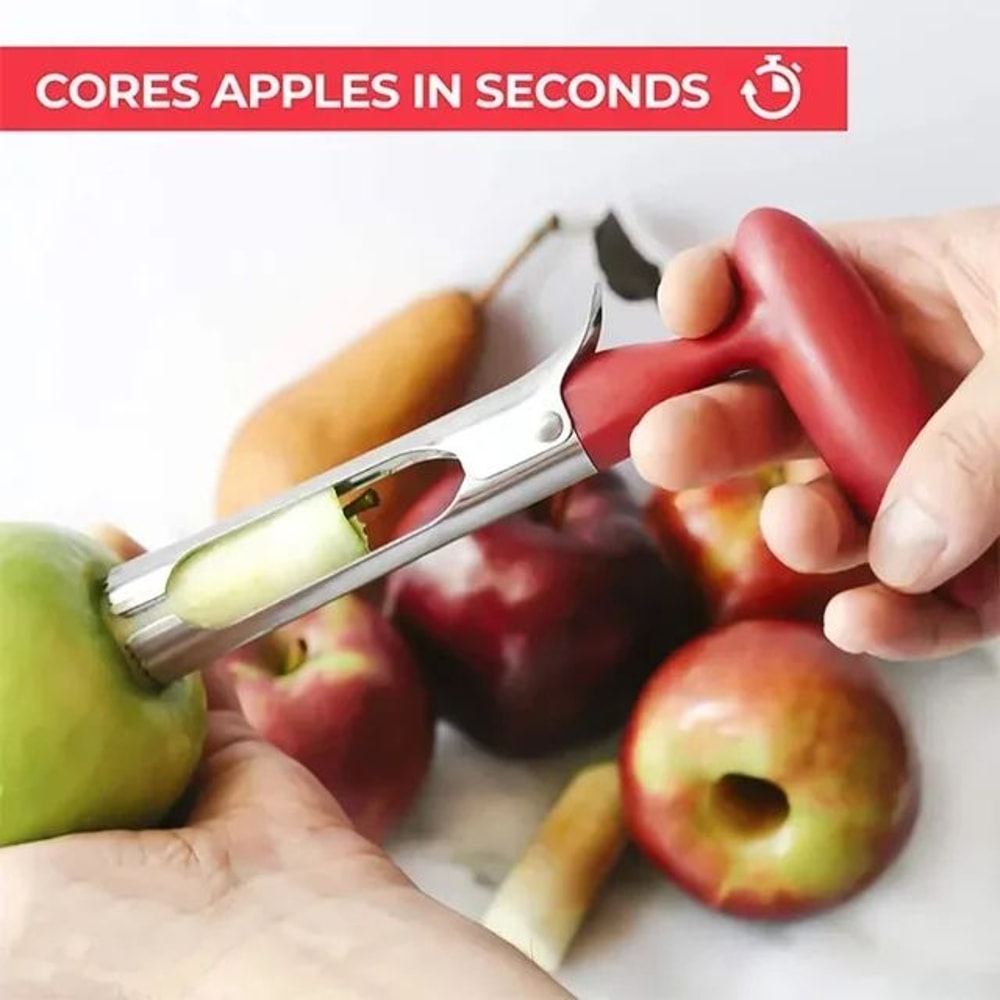 Stainless Steel Apple Corer Tool Fruit Seed Remover 10