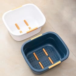 portable foot bath basin soaking tub massage bucket