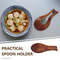 Wooden Spoon Rest Utensil Holder Kitchen Counter Organizer 1