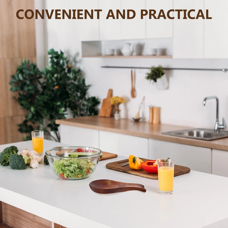 Wooden Spoon Rest Utensil Holder Kitchen Counter Organizer 2