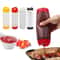 Dual Head Squeeze Sauce Bottle Leakproof Hanging Dispenser 0