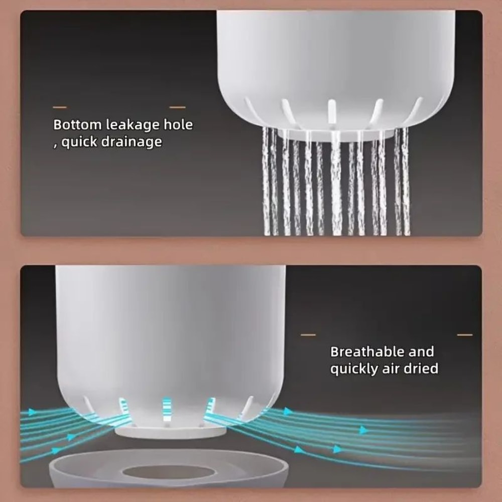 Chopstick Holder With Drain Plate Kitchen Utensil Storage Tube 7