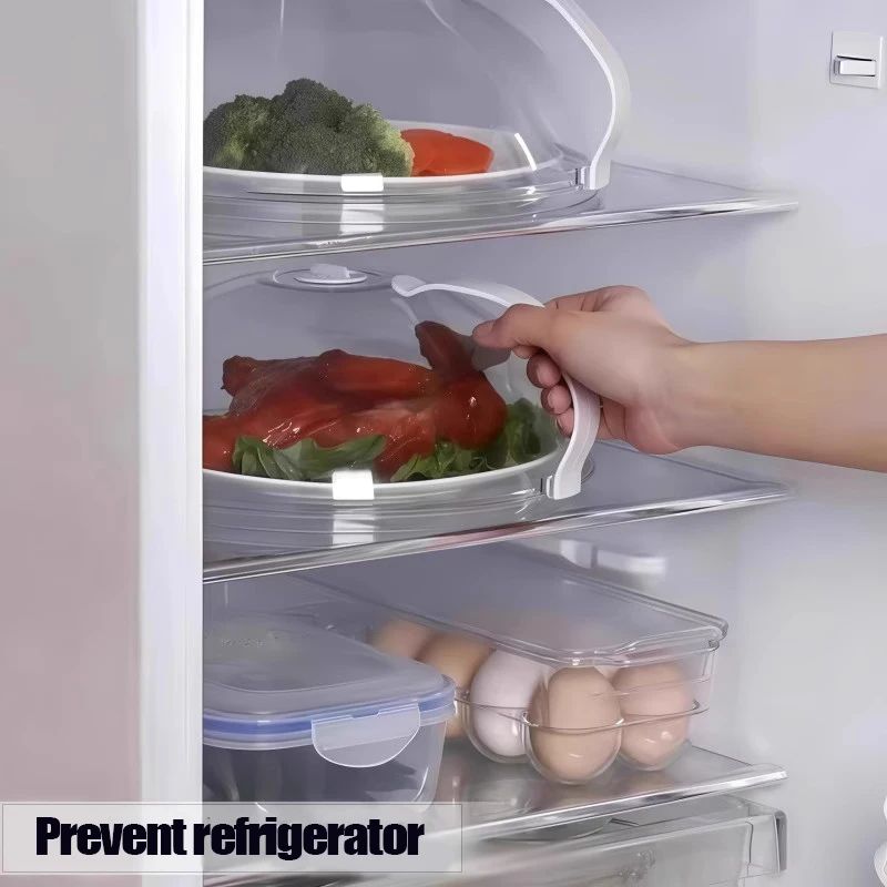 Microwave Splash Cover With Steam Vent Transparent Food Lid 3