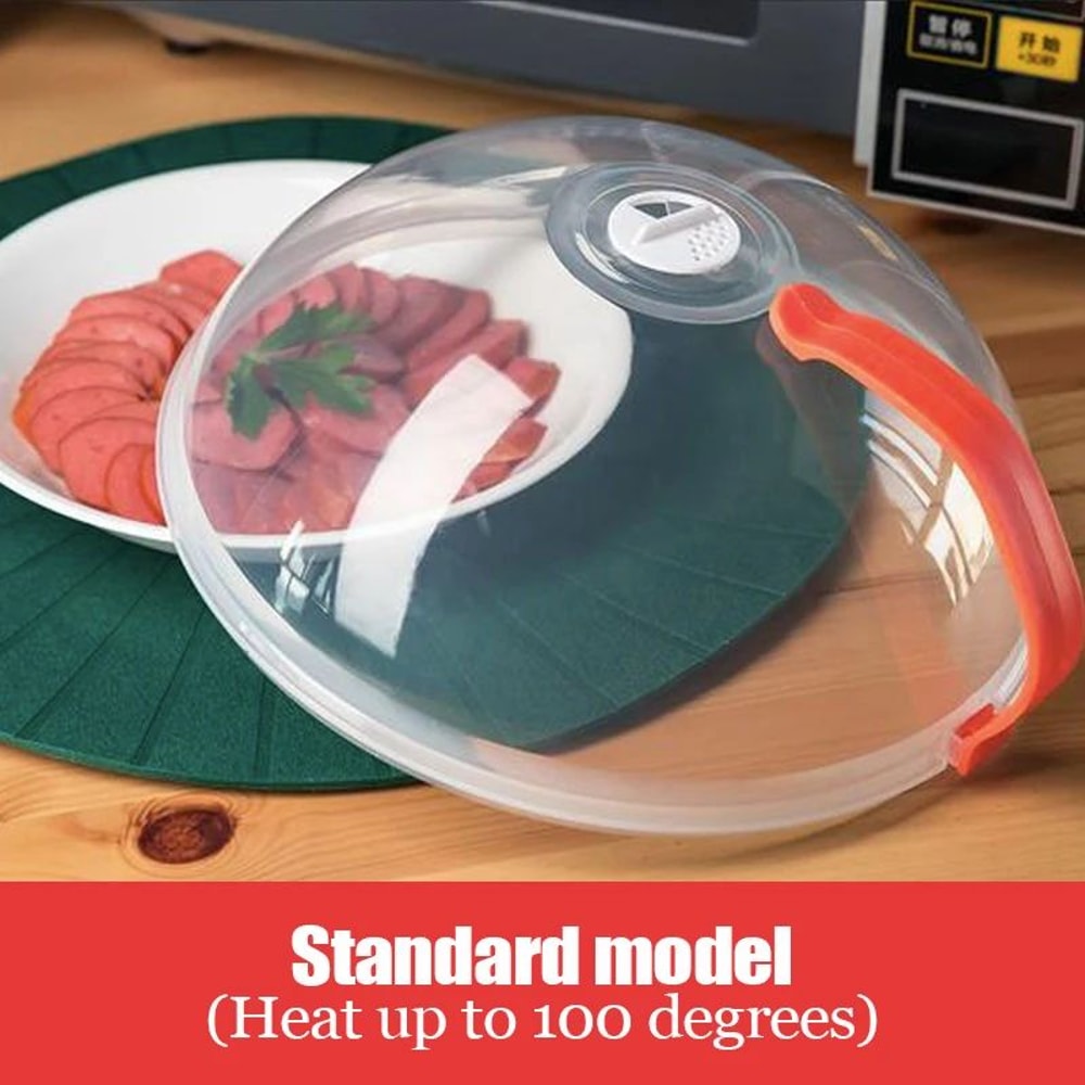 Microwave Splash Cover With Steam Vent Transparent Food Lid 15