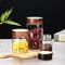 Airtight Glass Storage Jar With Wooden Lid Coffee Bean Container 3