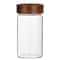 Airtight Glass Storage Jar With Wooden Lid Coffee Bean Container 5