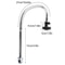 Stainless Steel Waterfall Faucet Chrome Finish Bathroom Tap 1