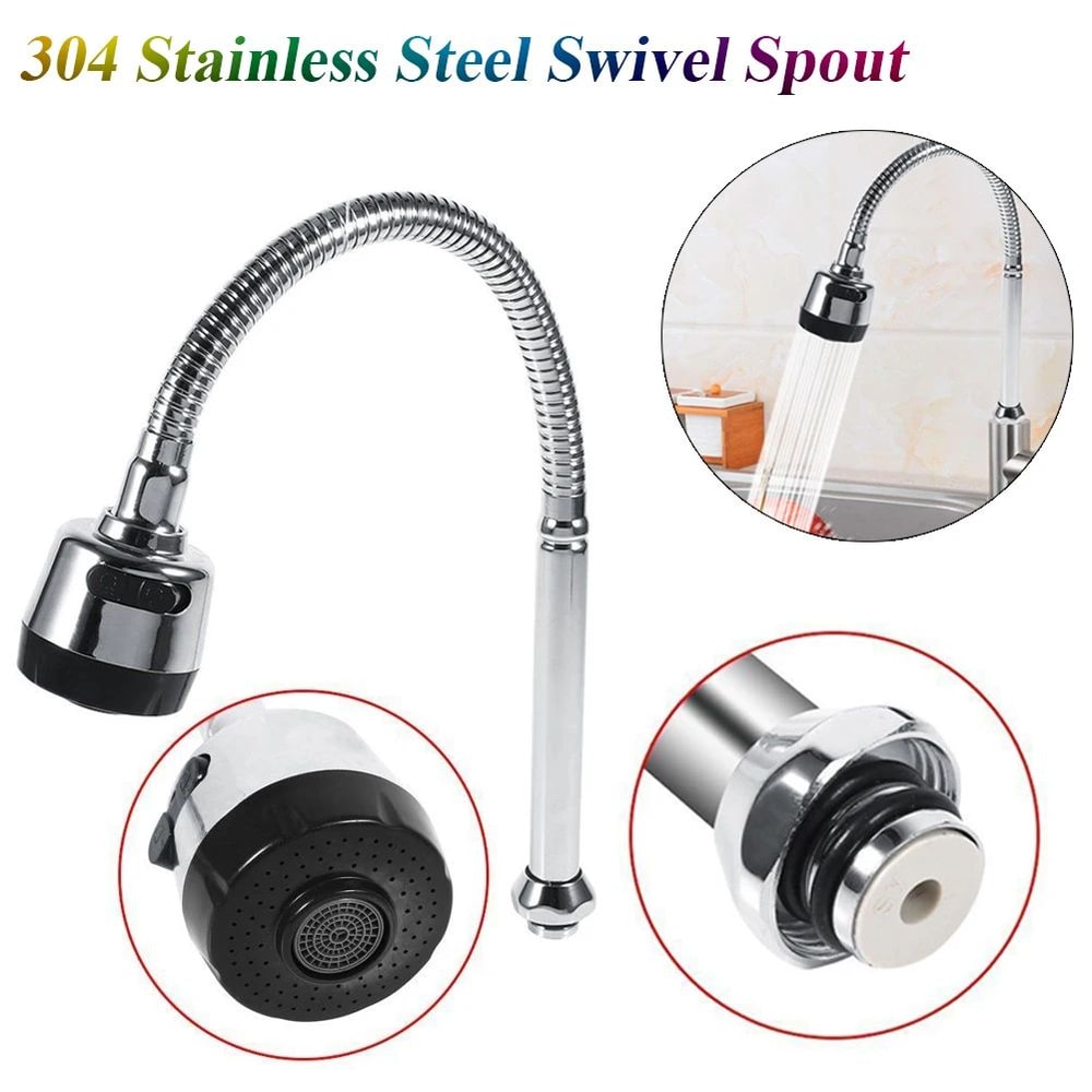 Stainless Steel Waterfall Faucet Chrome Finish Bathroom Tap 5