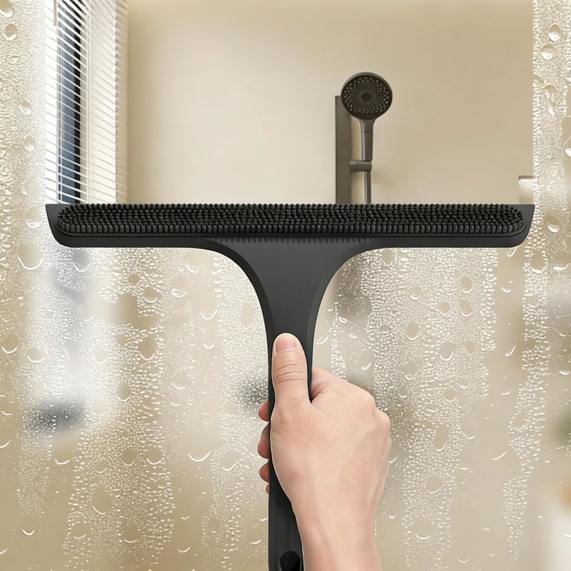 Silicone Shower Squeegee With T Shape Handle 1