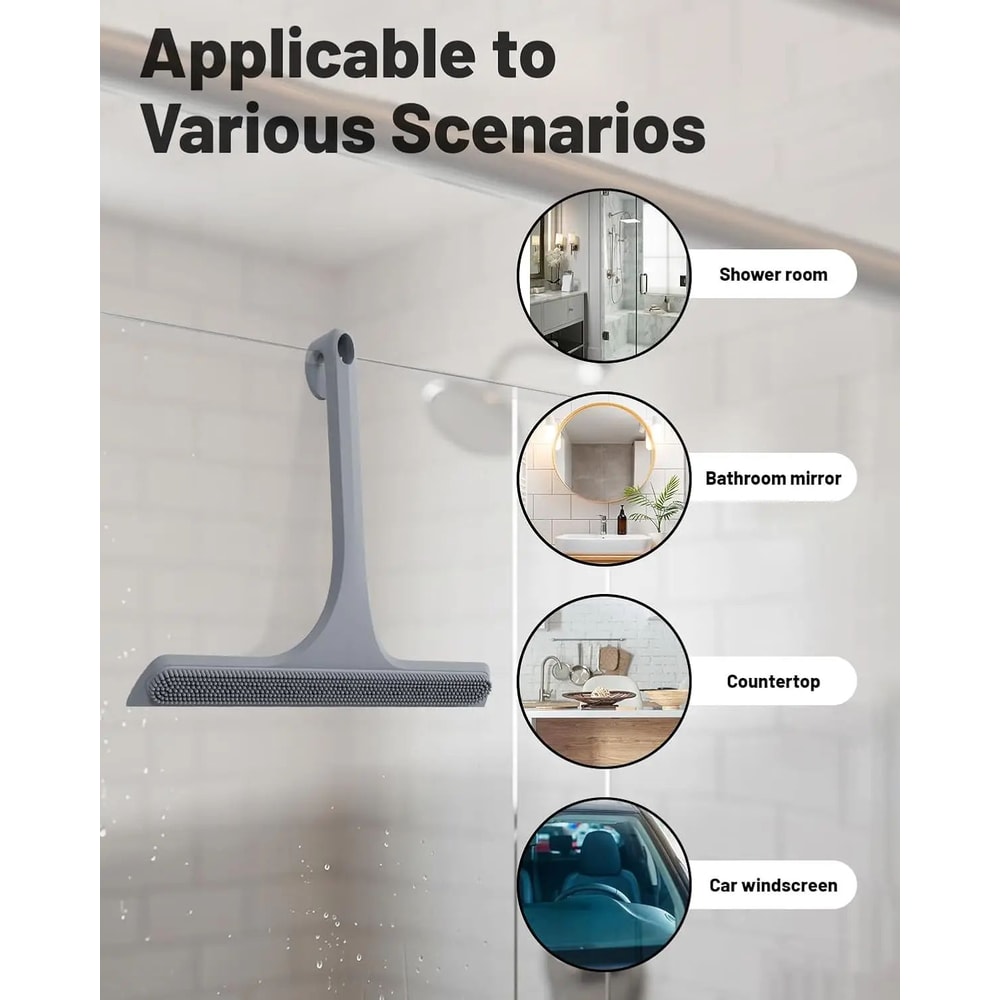 Silicone Shower Squeegee With T Shape Handle 7