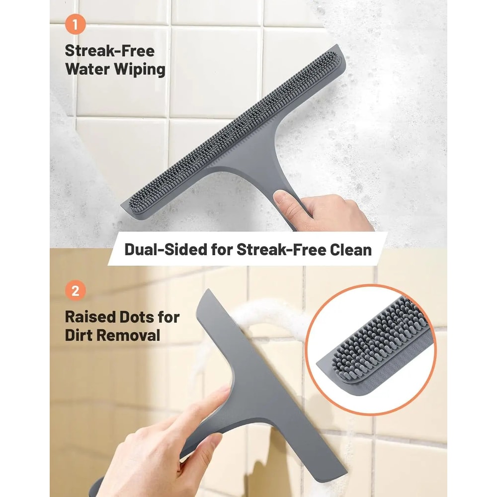 Silicone Shower Squeegee With T Shape Handle 9