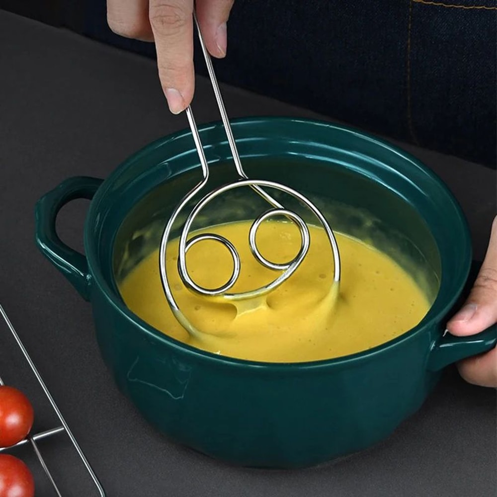 Stainless Steel Dough Whisk For Baking And Mixing 6