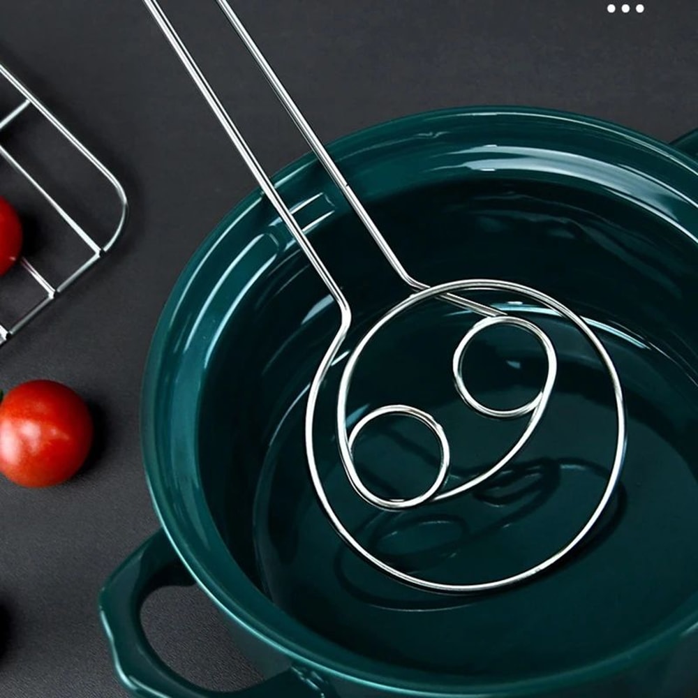 Stainless Steel Dough Whisk For Baking And Mixing 11