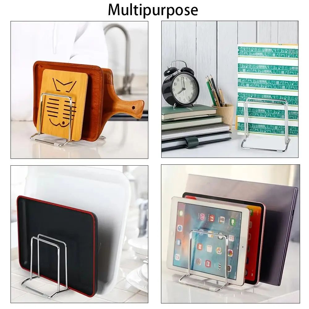 Stainless Steel Cutting Board Holder Space Saving Organizer 3