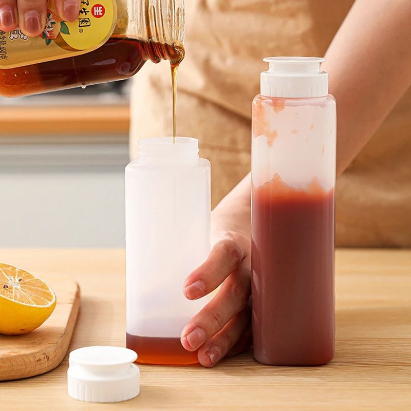 Clear Condiment Squeeze Bottle For Sauce And Dressing 1