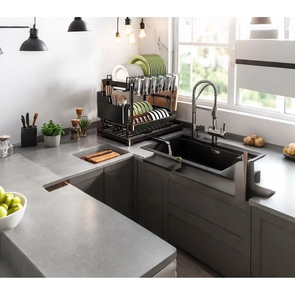 Heavy Duty Sink Base With Drain Board And Storage Rack 3