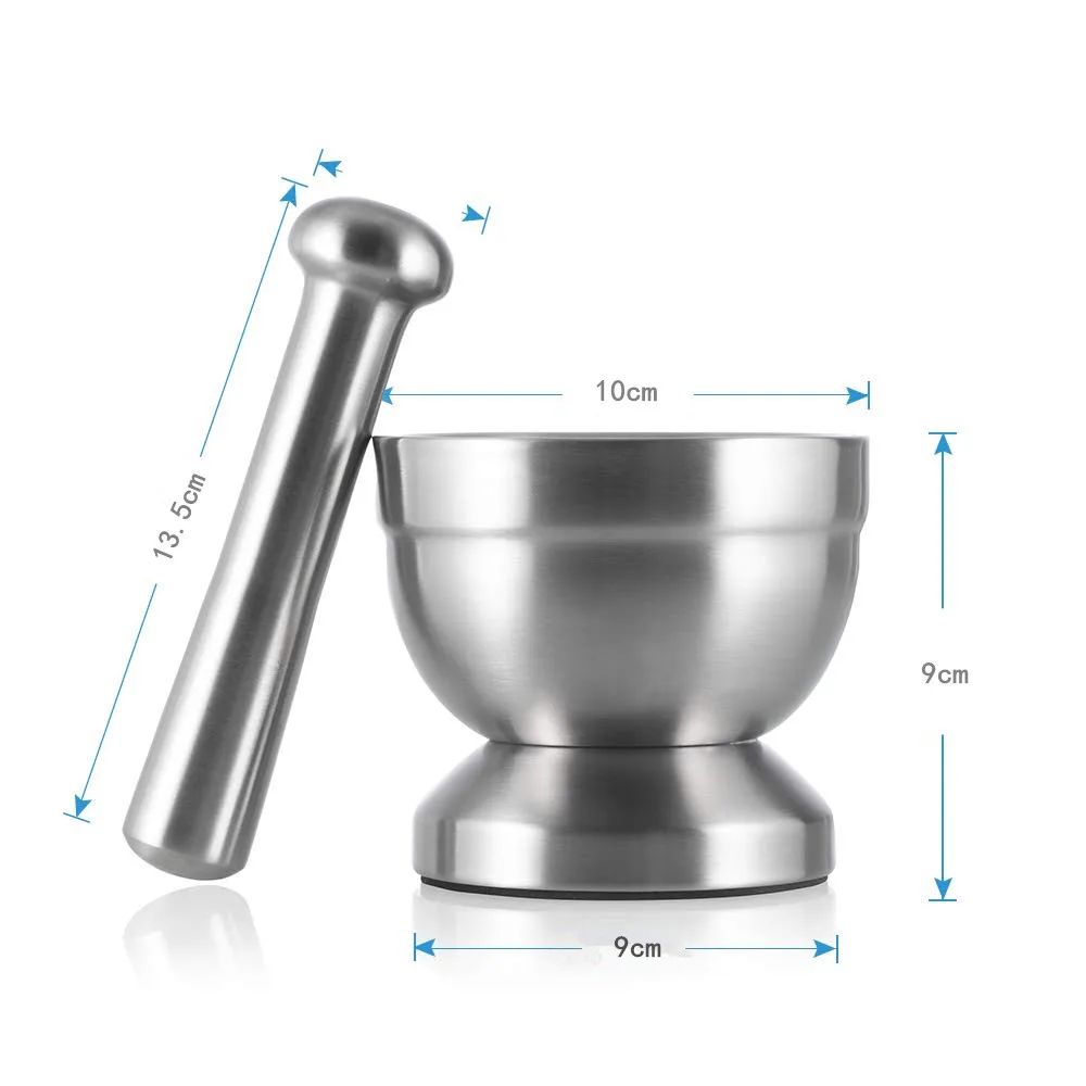 Stainless Steel Mortar And Pestle Spice Grinder Set 2