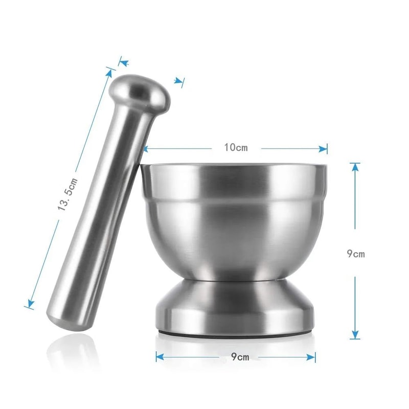 Stainless Steel Mortar And Pestle Spice Grinder Set 2