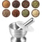 Stainless Steel Mortar And Pestle Spice Grinder Set 6