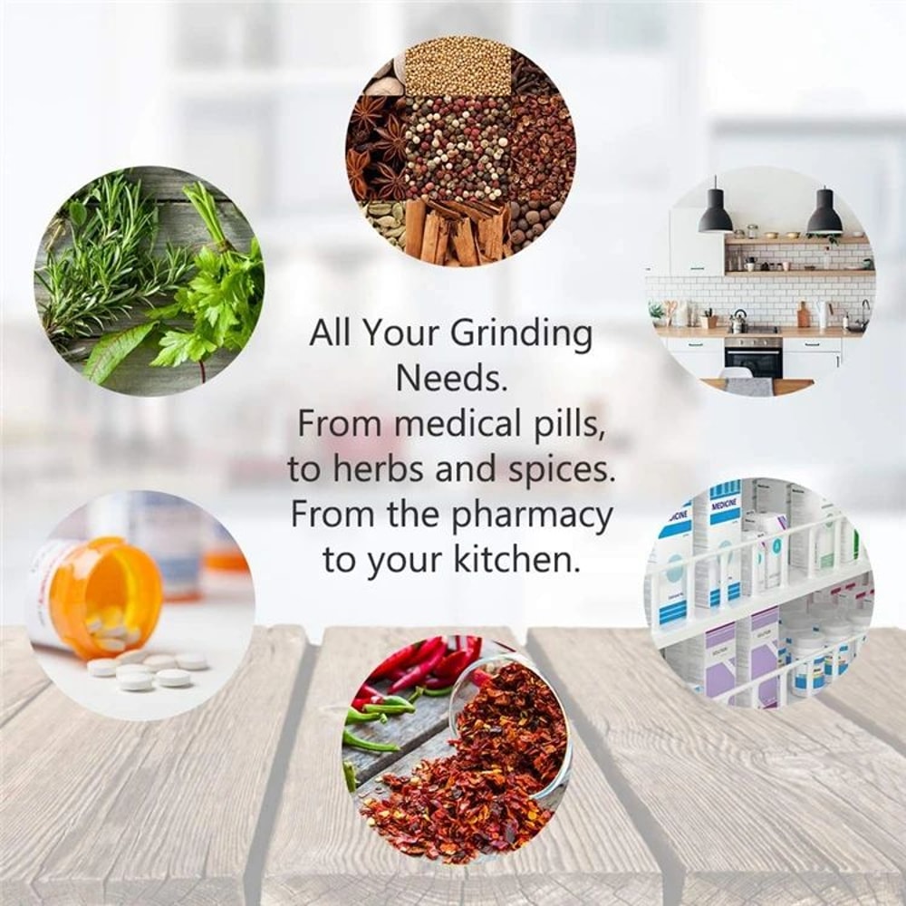 Stainless Steel Mortar And Pestle Spice Grinder Set 9