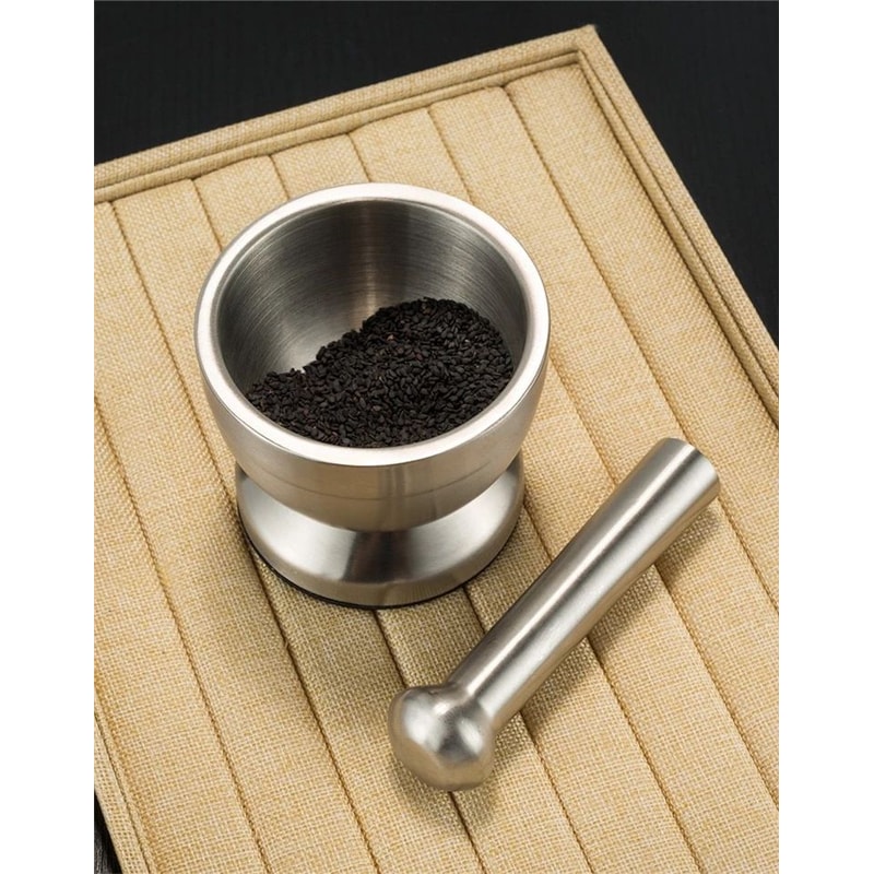 Stainless Steel Mortar And Pestle Spice Grinder Set 12