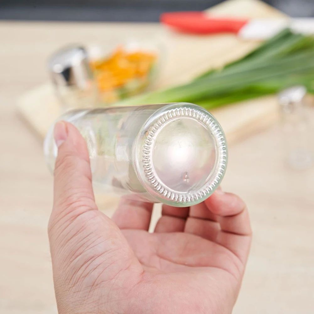 4 In 1 Seasoning Bottle Set With Rack And Dispensers 10