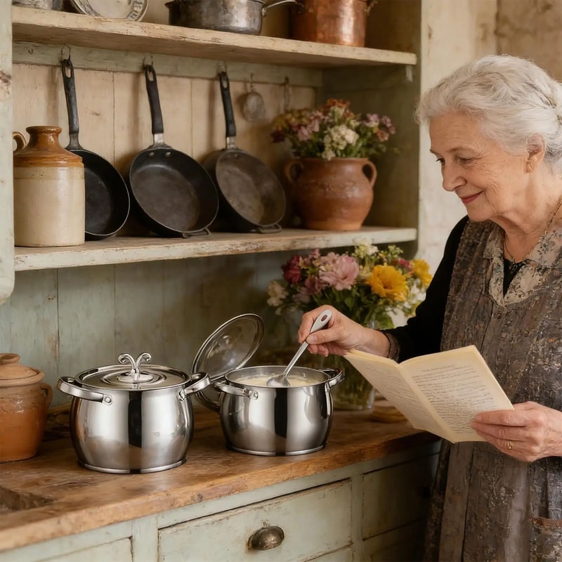 Stainless Steel Grease Container With Strainer Lid 12