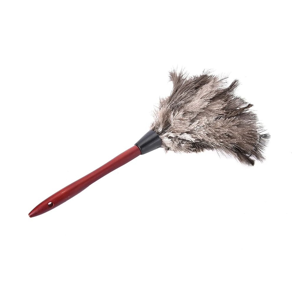 Ostrich Feather Duster With Wooden Handle 55cm 1