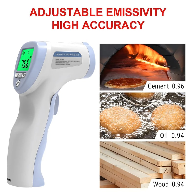 Non Contact Infrared Thermometer Laser Temperature Meter 7