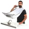 Beard Shaving Apron Cape With Suction Cups 0