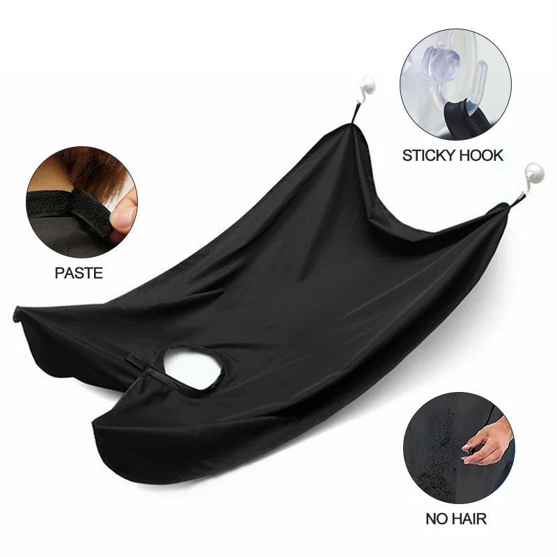 Beard Shaving Apron Cape With Suction Cups 3